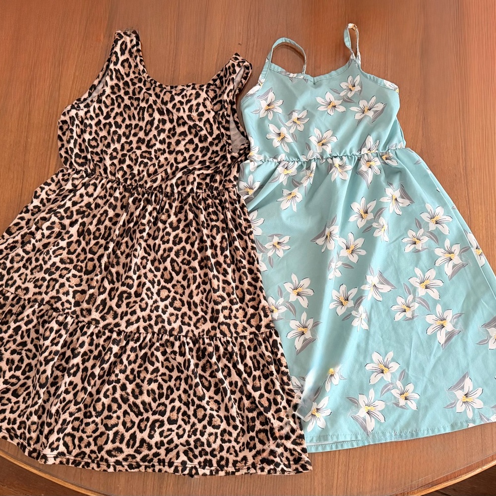 Leopard and Floral Kids Dress Bundle